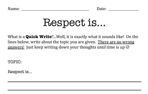 An essay about respect