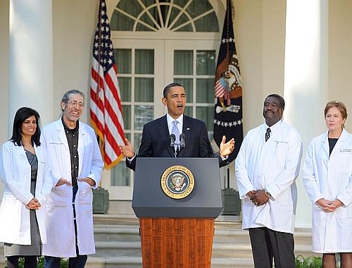 US President Barack Obama delivers remarks on the need for health insurance reform