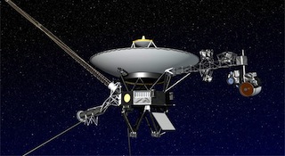 Artist's imagining of Voyager 1 in interstellar space. (NASA/JPL-Caltech)