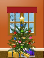 christmas tree window 150