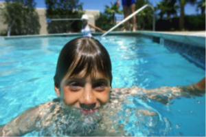 kid swimmer in pool pd