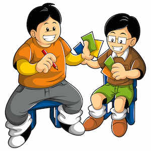 Kids Playing Card