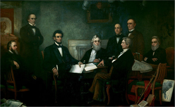 1st reading Emancipationproclamation 570 | MiddleWeb First Reading of the Emancipation Proclamation to the Cabinet