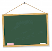 Vector blackboard. Highly detailed. Easy to edit. Education vector collection.