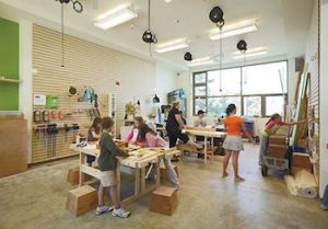 A makerspace at The Nueva School