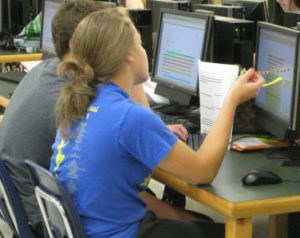 teens at computer