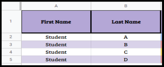 google sheets assignment tracker template for students