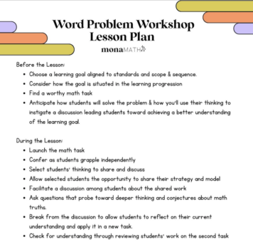 A Lesson Plan for Every Child to Develop Math Proficiency